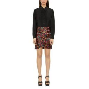 The Kooples Silk Mini Skirt Size 3 (large)